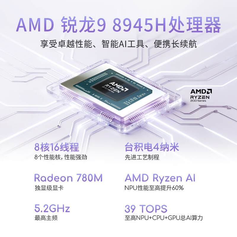 华硕a豆14Air 2026超轻薄AI笔记本电脑R9 8945H 32G 1T 蓝 2.8K - 86线报