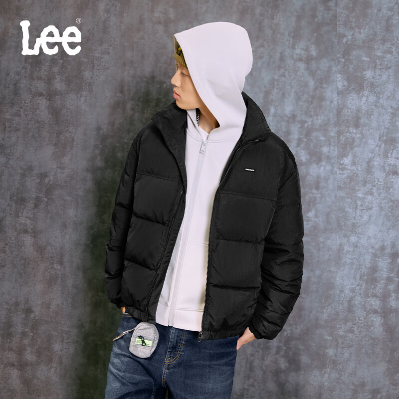 Lee秋冬舒适版立领小Logo徽标男女同款面包羽绒服 需买2件 348.25元 - 86线报