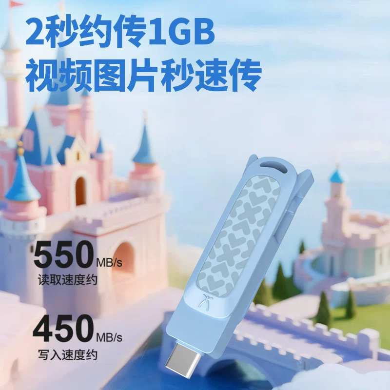 联想XS550双接口Type-C固态U盘128GB 194元 - 86线报