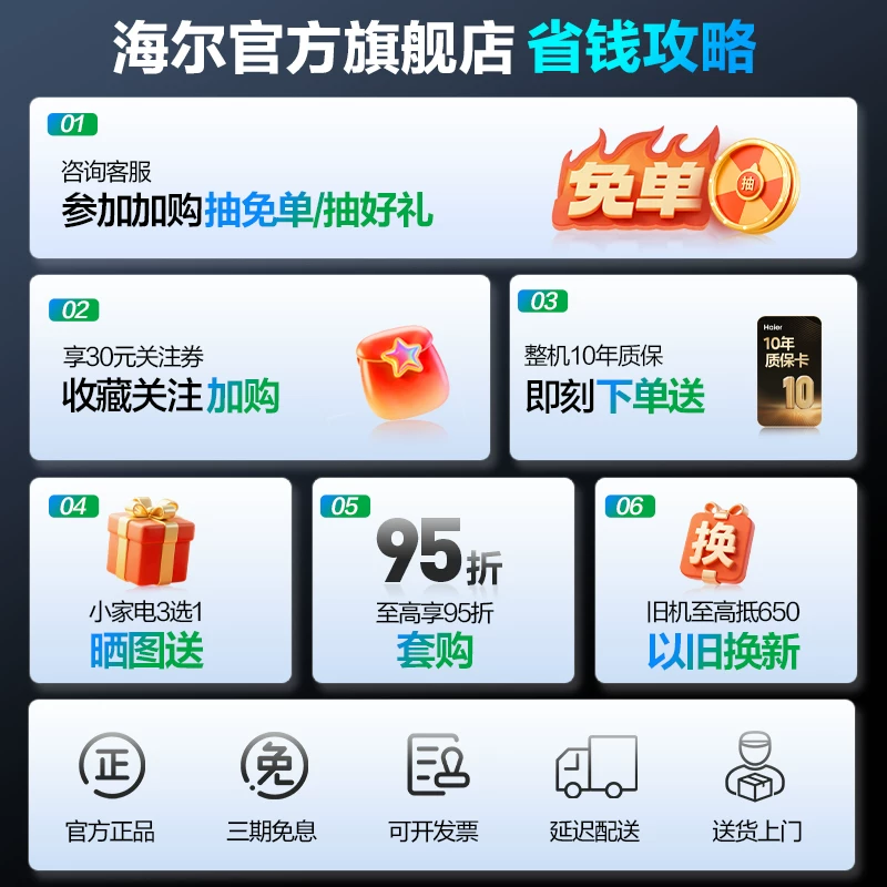 海尔KFR-72LW/E2-1Pro新一级能效3匹立柜式空调 5524.07元 - 线报酷