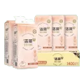 洁柔挂抽 4层加厚面巾纸 280抽×5提 22.99元 图片 1