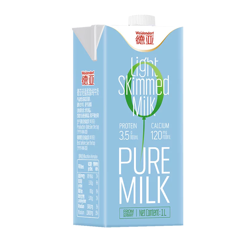 德亚脱脂纯牛奶1L*12盒 72.56元 - 线报酷