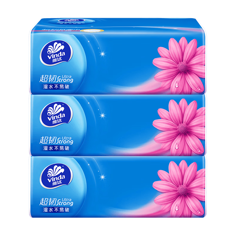 维达抽纸3层110抽×3包 3.35元 - 线报酷