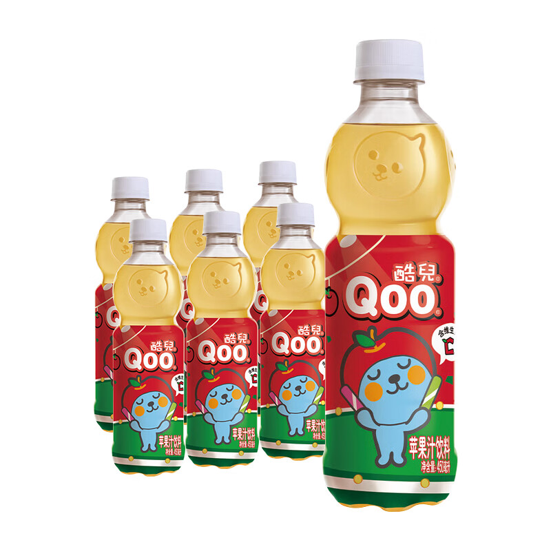 可口可乐美汁源酷儿苹果汁450ml*6瓶 10.9元 - 线报酷