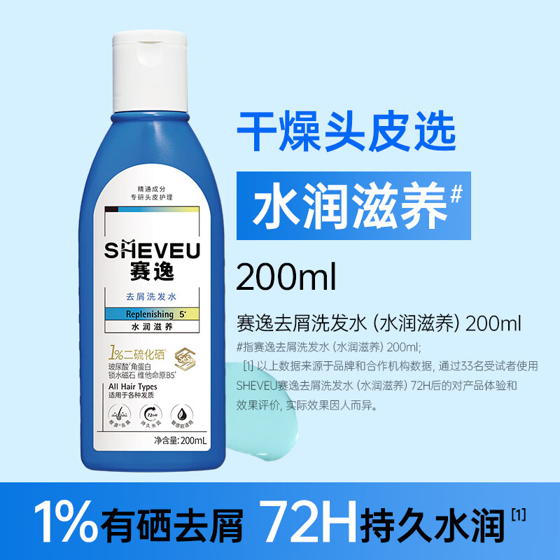 赛逸水润滋养二硫化硒洗发水蓝瓶200ml 30元 - 86线报 赛逸水润滋养二硫化硒洗发水蓝瓶200ml 30元 - 86线报