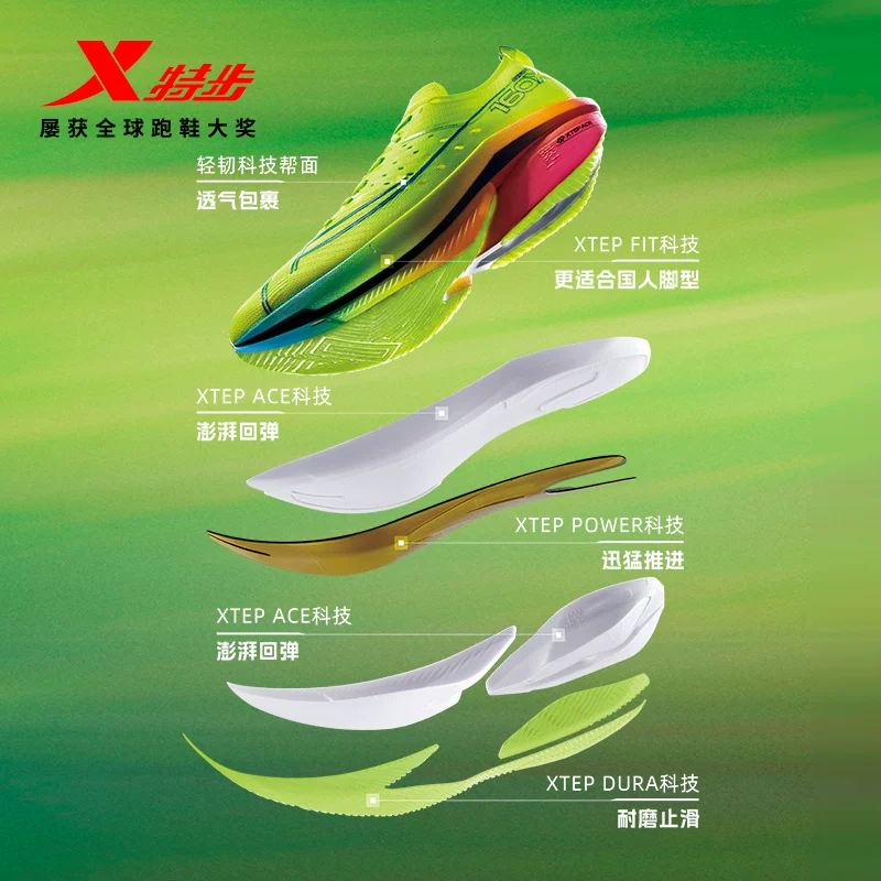 特步160X6.5PRO冠军版竞速碳板跑鞋男鞋跑步鞋纸鸢160X6.0PRO 457.2元 - 86线报