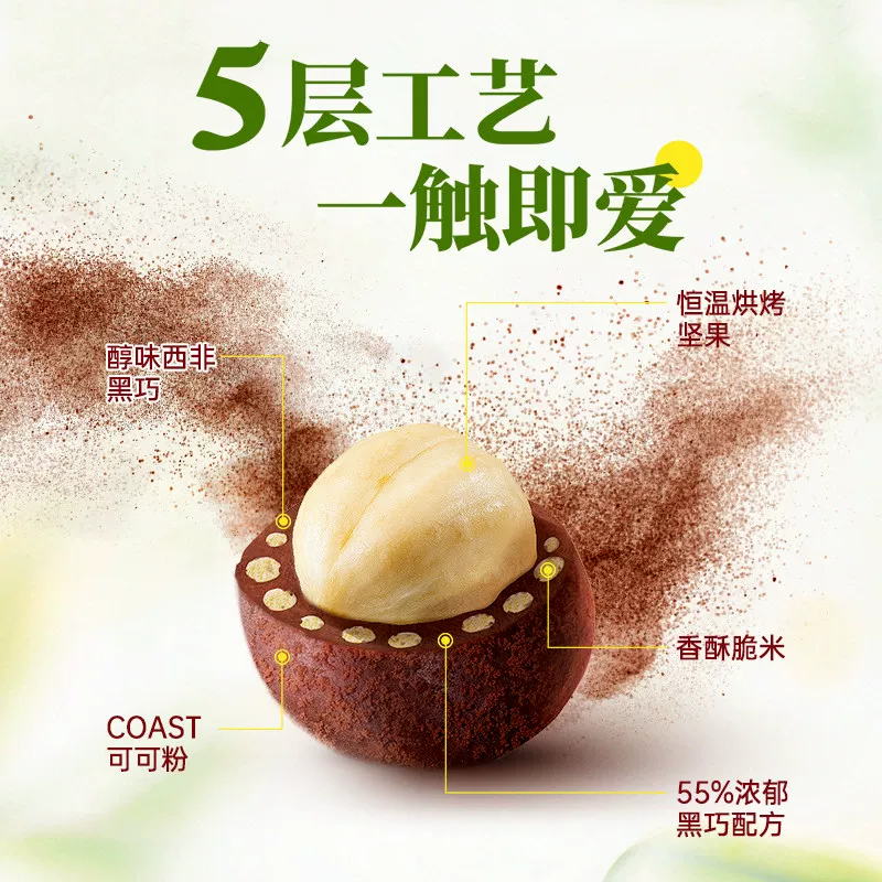 巧兮兮黑巧克力豆128g*2 29.8元 - 86线报