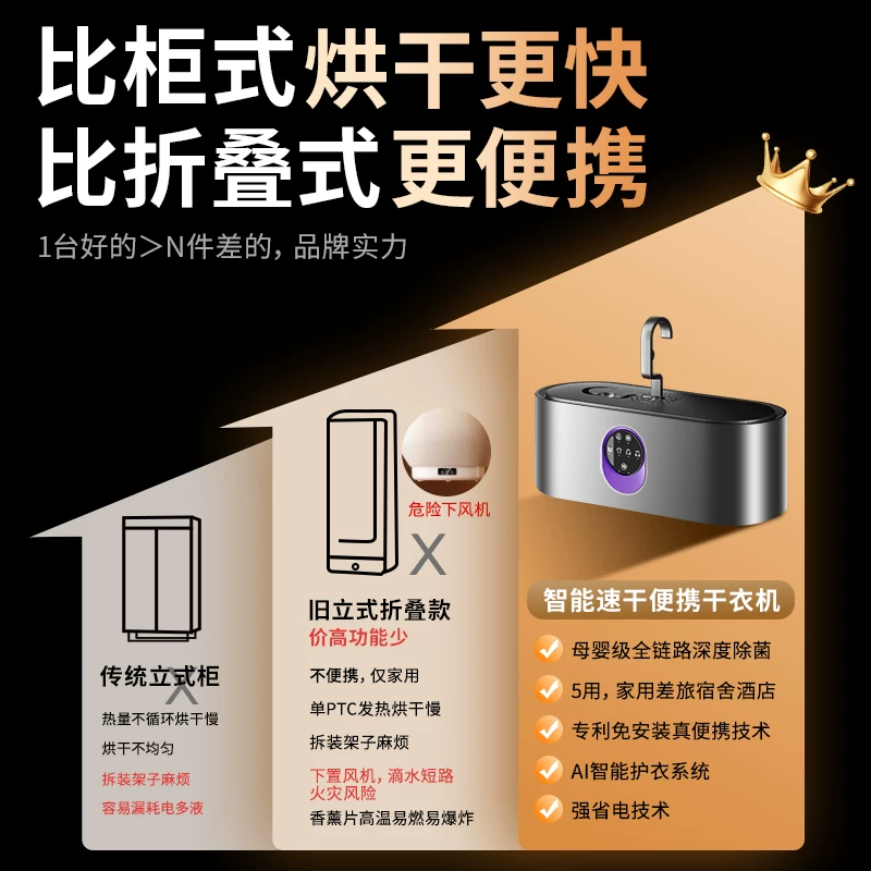 喜格丽H1烘干机AI控温智烘3D热循环烘衣-720°全域速干 78元 - 86线报