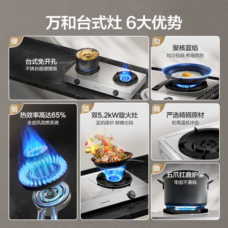 万和5.2KW大火力燃气灶天然气 208元 - 86线报