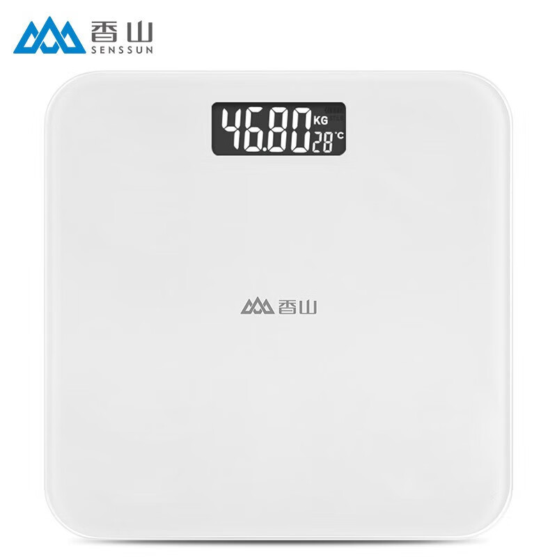 香山精准体重秤萌白 19.9元 - 线报酷