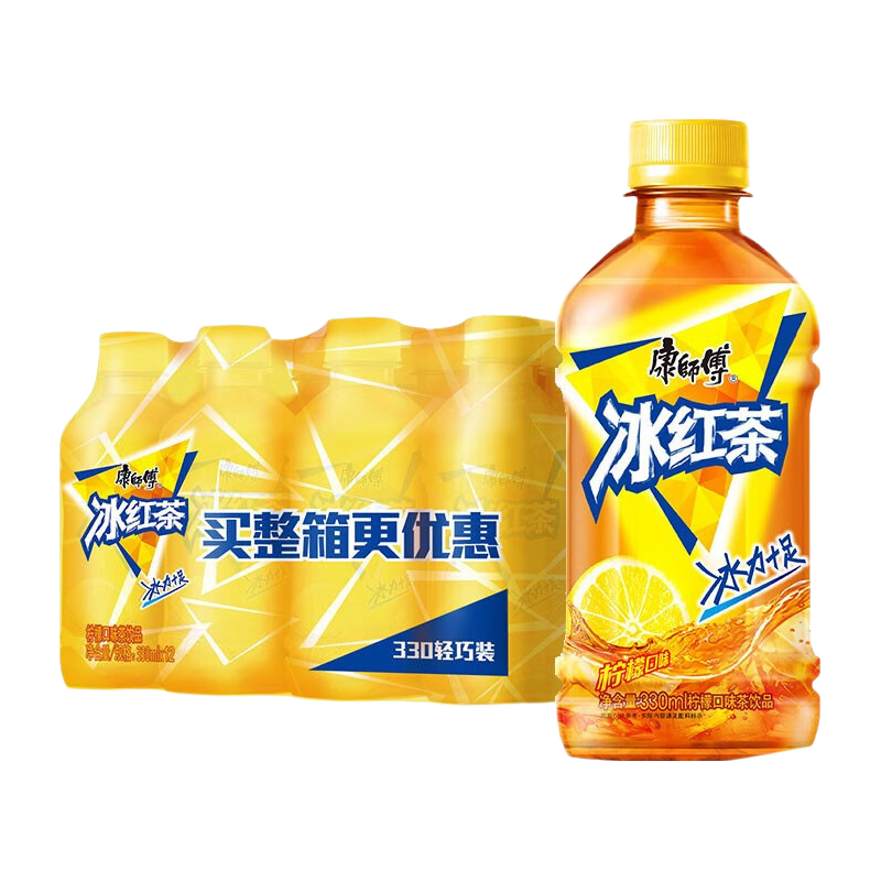 康师傅果味冰红茶330ml×6瓶 6.55元 - 线报酷