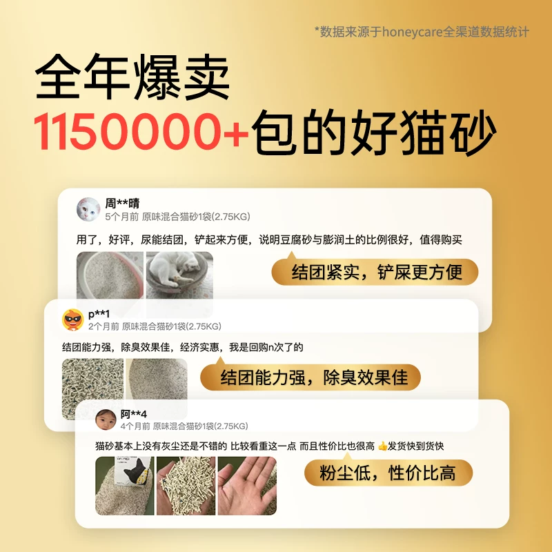 Honeycare混合猫砂 59元 - 86线报 Honeycare混合猫砂 59元 - 86线报