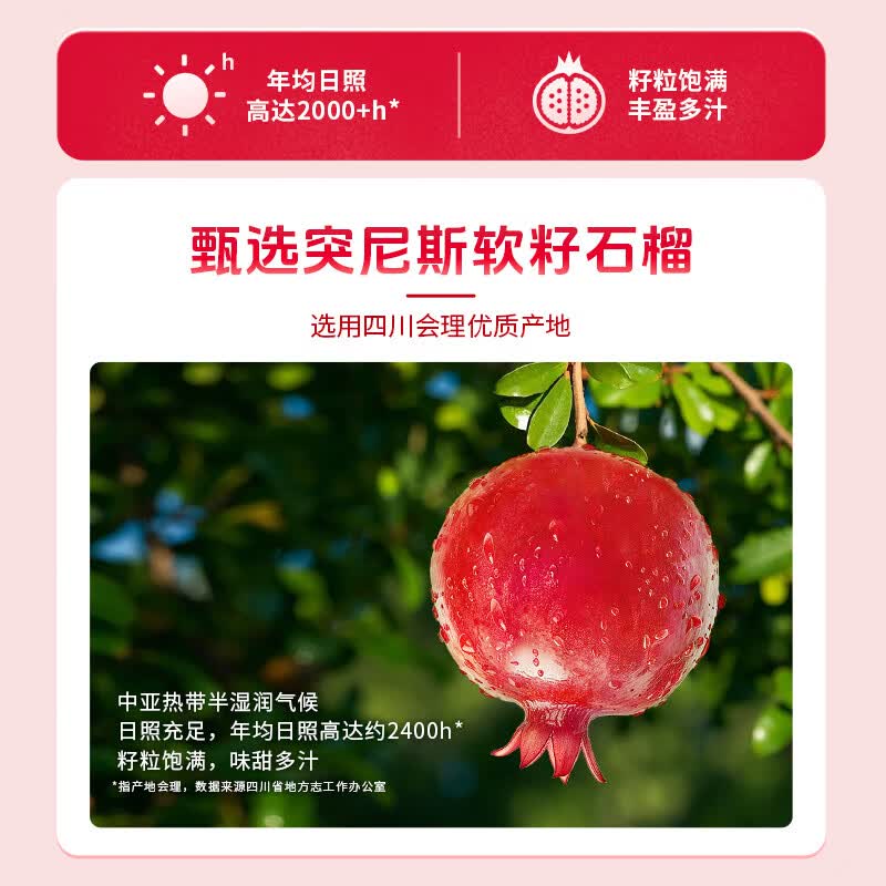 味全红石榴复合果汁饮料稀释石榴汁900ml含NFC石榴汁 5.82元 - 86线报