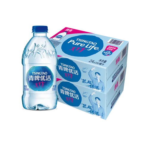 青啤优活 饮用水330mlx24瓶x2箱 券后28.21元 图片 2