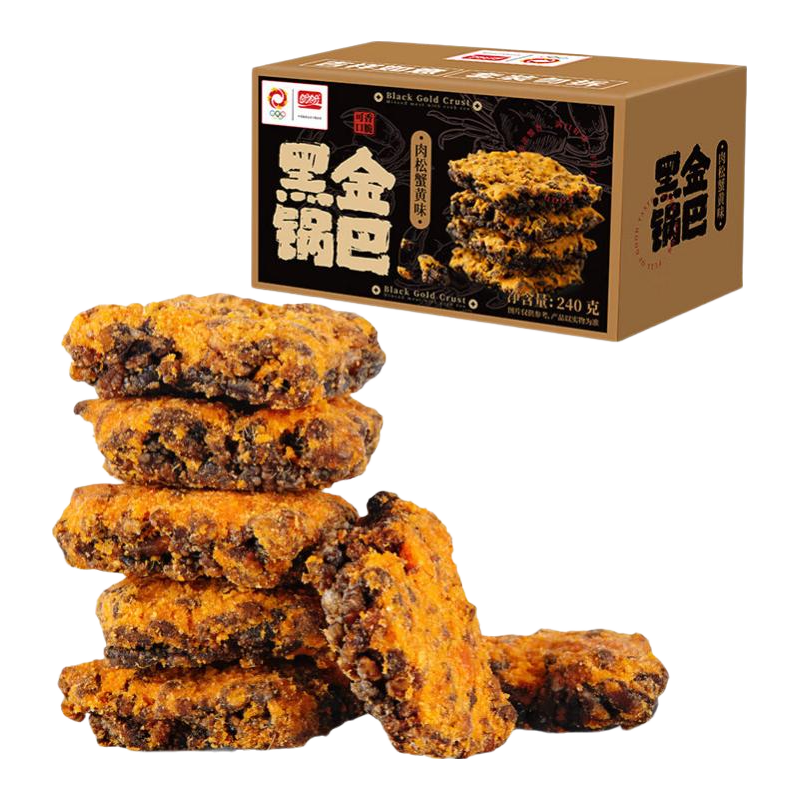盼盼米花酥锅巴肉松蟹黄味240g×2箱 14.9元 - 86线报