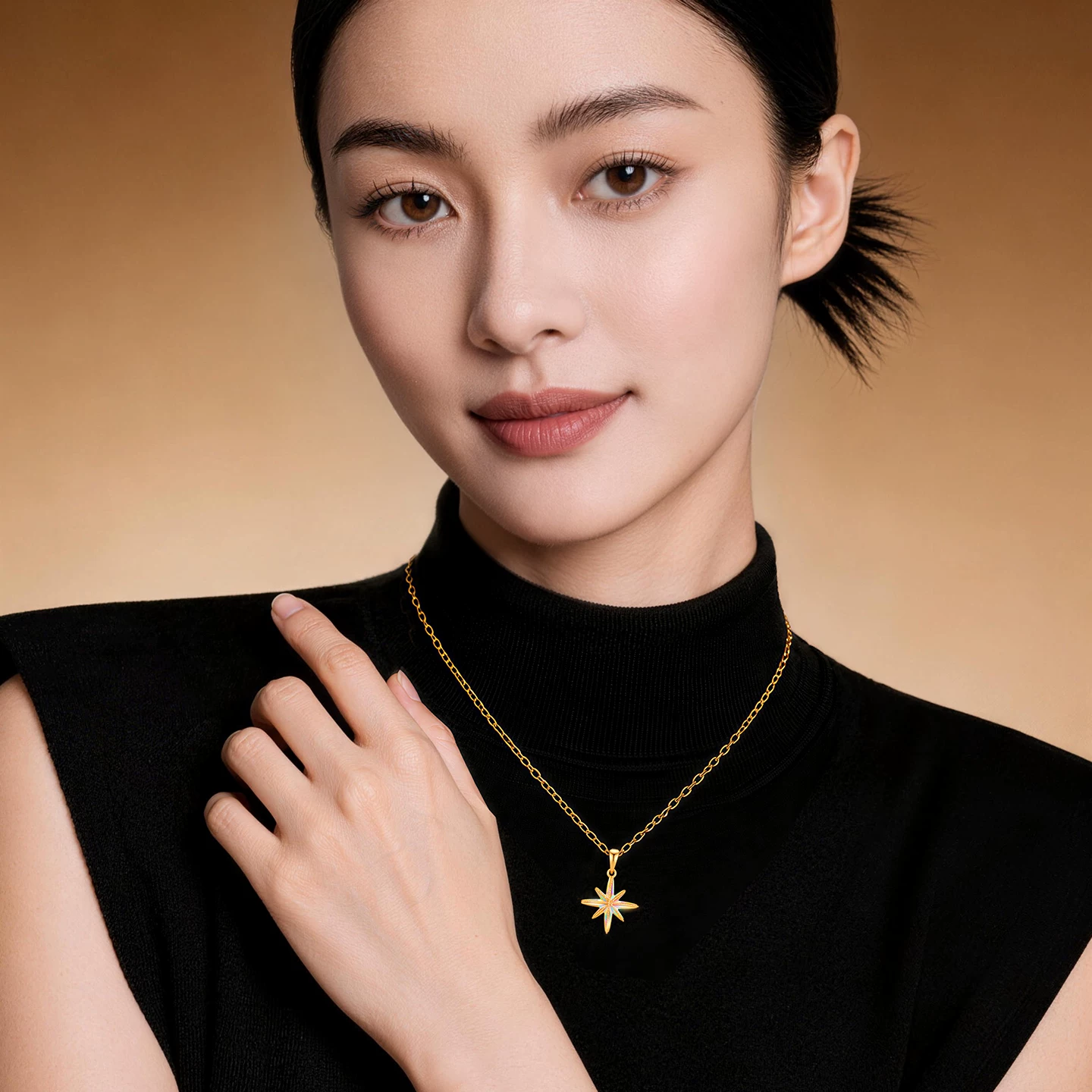 潮宏基彩虹金幻彩八芒星黄金吊坠足金5G挂坠爆闪小克重送礼计价 908.75元 - 86线报 潮宏基彩虹金幻彩八芒星黄金吊坠足金5G挂坠爆闪小克重送礼计价 908.75元 - 86线报