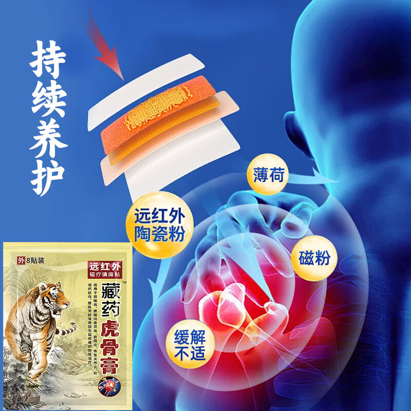 藏药虎骨膏壮骨膏1袋8贴 0.9元 - 86线报