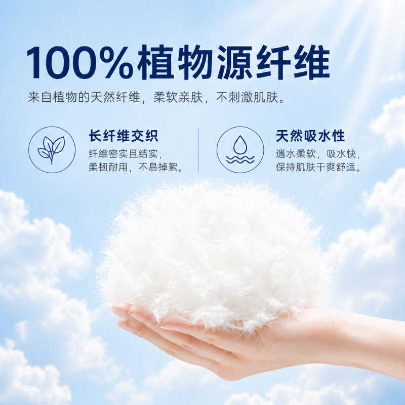 恪本挂式洗脸巾超厚加大干湿两用珍珠纹双面绵柔巾洁面巾100抽*2提20*18cm 18.9元 - 线报酷