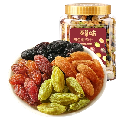 百草味四色葡萄干免洗即食大罐装500g*1罐 11.11元 - 86线报