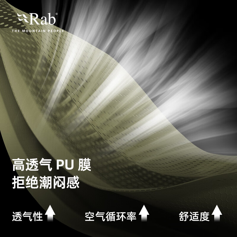 Rab Kinetic2.0户外保暖热能防风疏水登山运动外套冲锋衣QWG-74黑灰色/BE S - 86线报