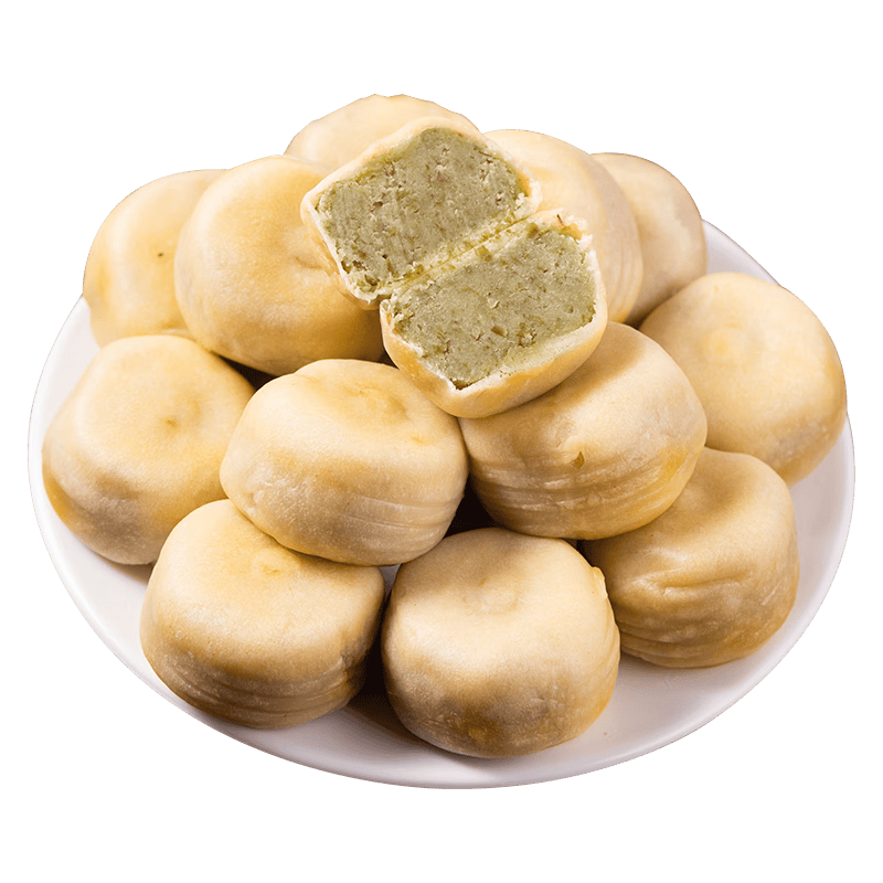 绿豆饼0蔗糖手工冰皮红豆饼芋泥饼2盒20个600g 7.99元 - 86线报