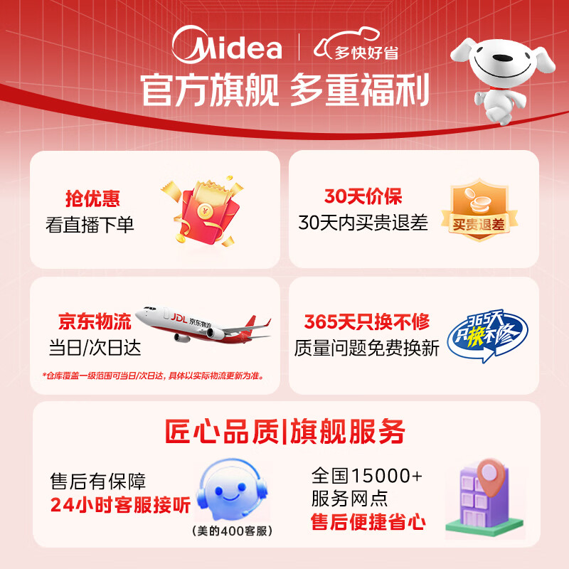 美的直流变频空气循环扇GDJ24SHG语音智控 260.25元 - 86线报