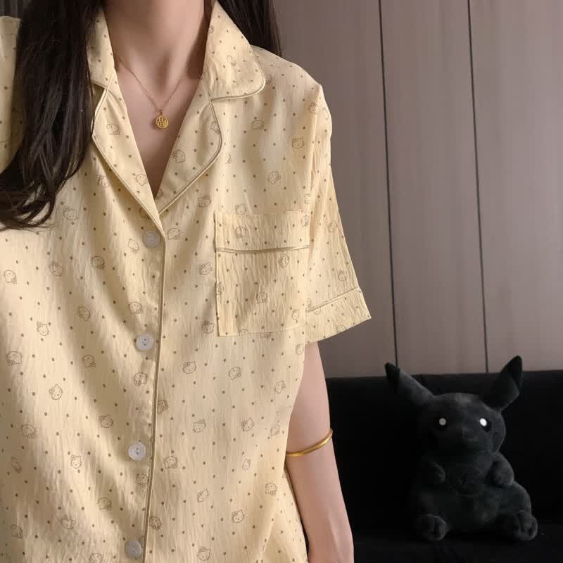 有只绵韩系风夏季新家居服套装 39.9元 - 线报酷
