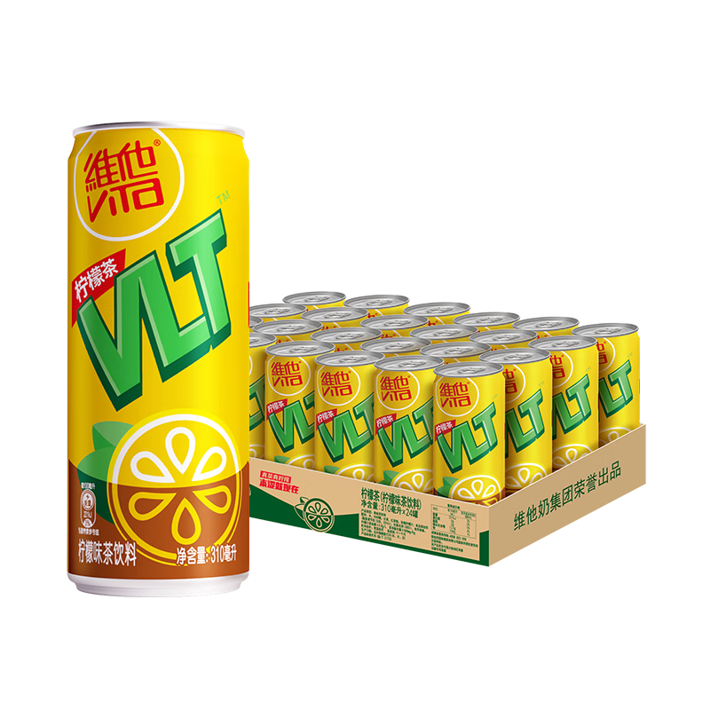 维他奶柠檬味茶饮料310ml×24罐分享装 59.8元 - 86线报 维他奶柠檬味茶饮料310ml×24罐分享装 59.8元 - 86线报