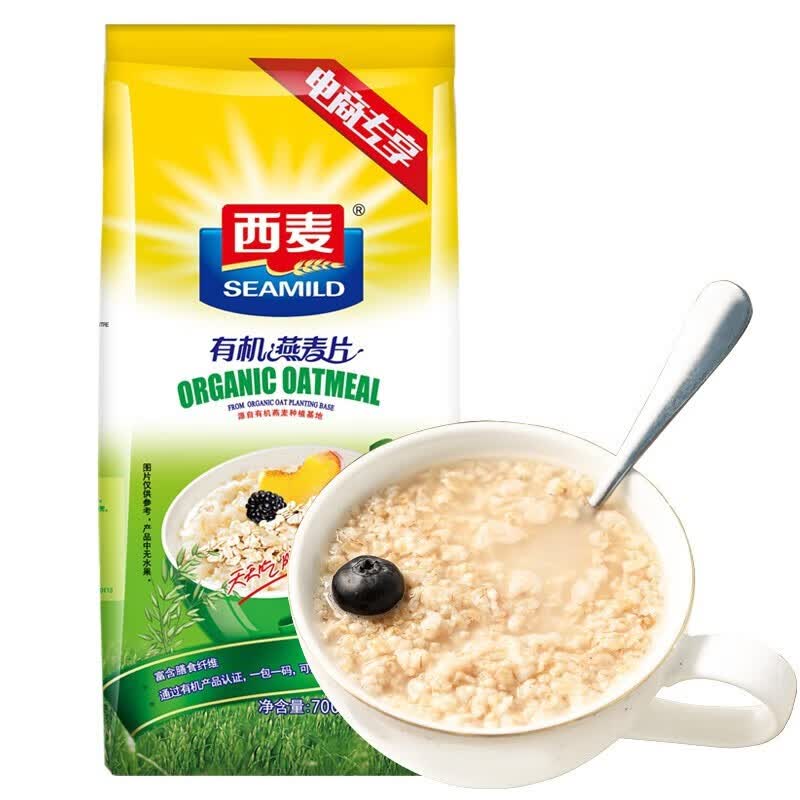 西麦有机燕麦片1050g*2袋+105g 29.9元 - 86线报