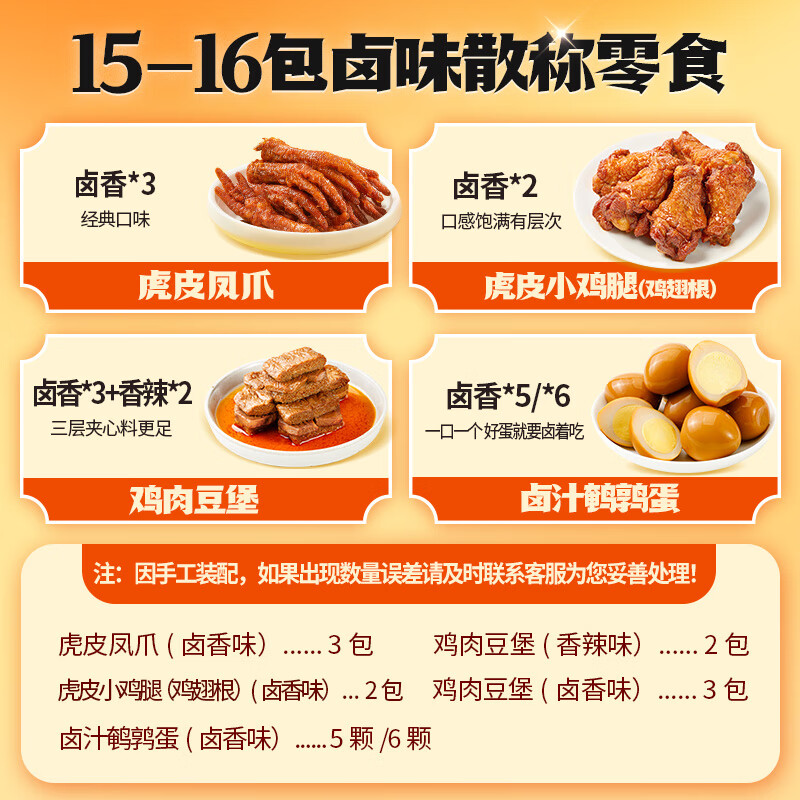 王小卤虎皮凤爪零食大礼包368g 24.9元 - 86线报
