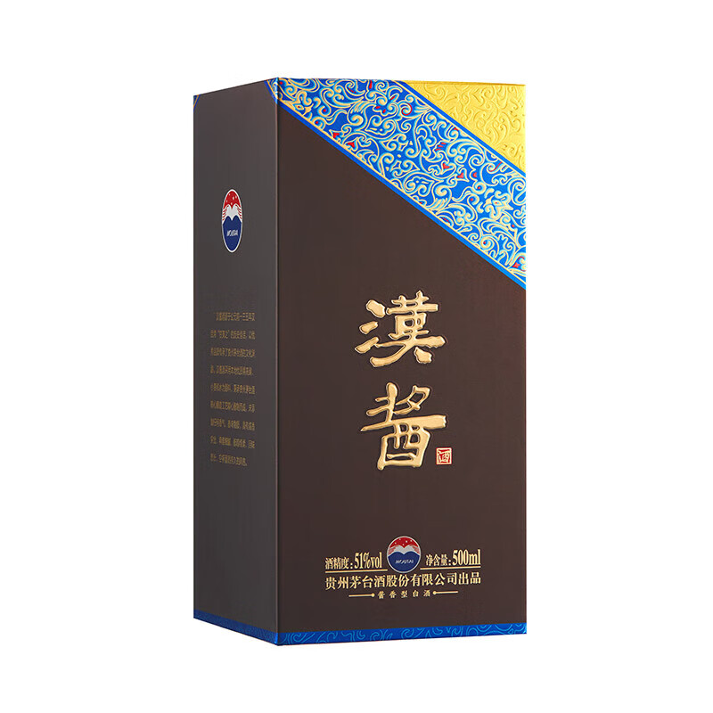 茅台汉酱3.0 51%vol 酱香型白酒 500ml 单瓶装 338元 - 86线报