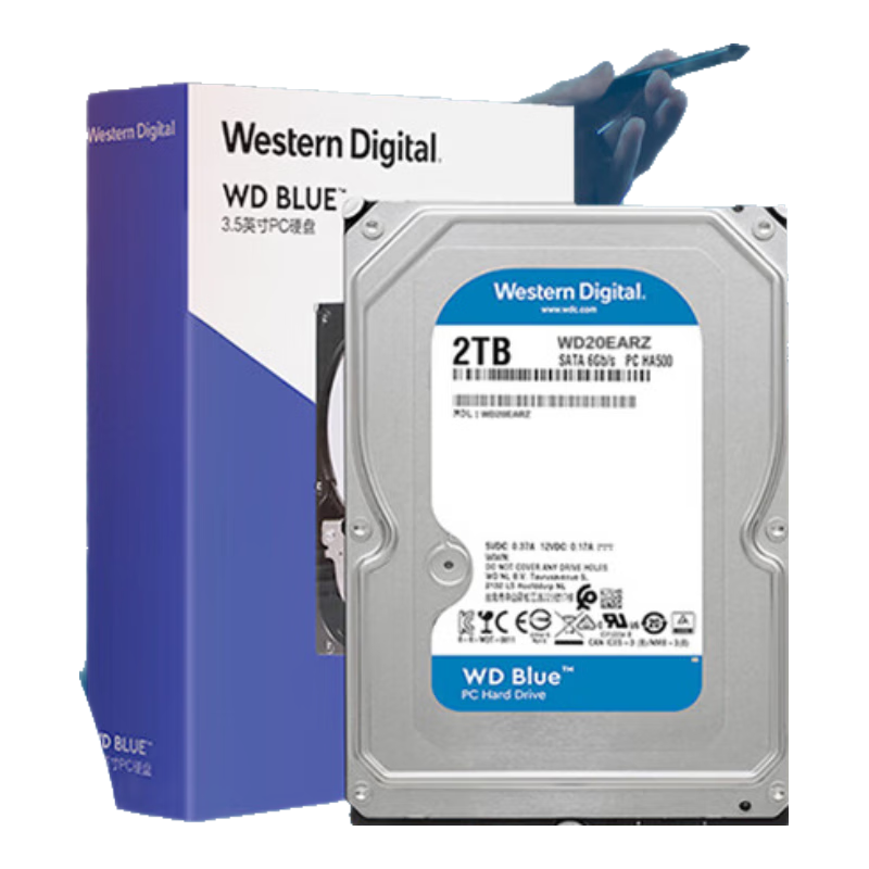 西部数据WD Blue 2TB台式机机械硬盘3.5英寸5400转CMR 999元 - 86线报