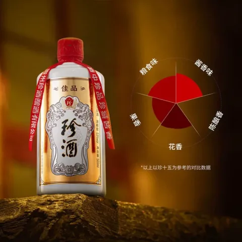 珍酒 佳品经典酱香型白酒53度500ml*2瓶礼盒 160.48元淘金币低至149.99元 图片 1