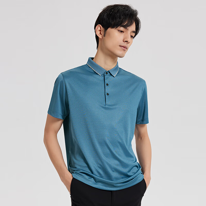 才子男士POLO衫夏季垂顺透气孔易打理短袖翻领上衣 44.38元 - 86线报