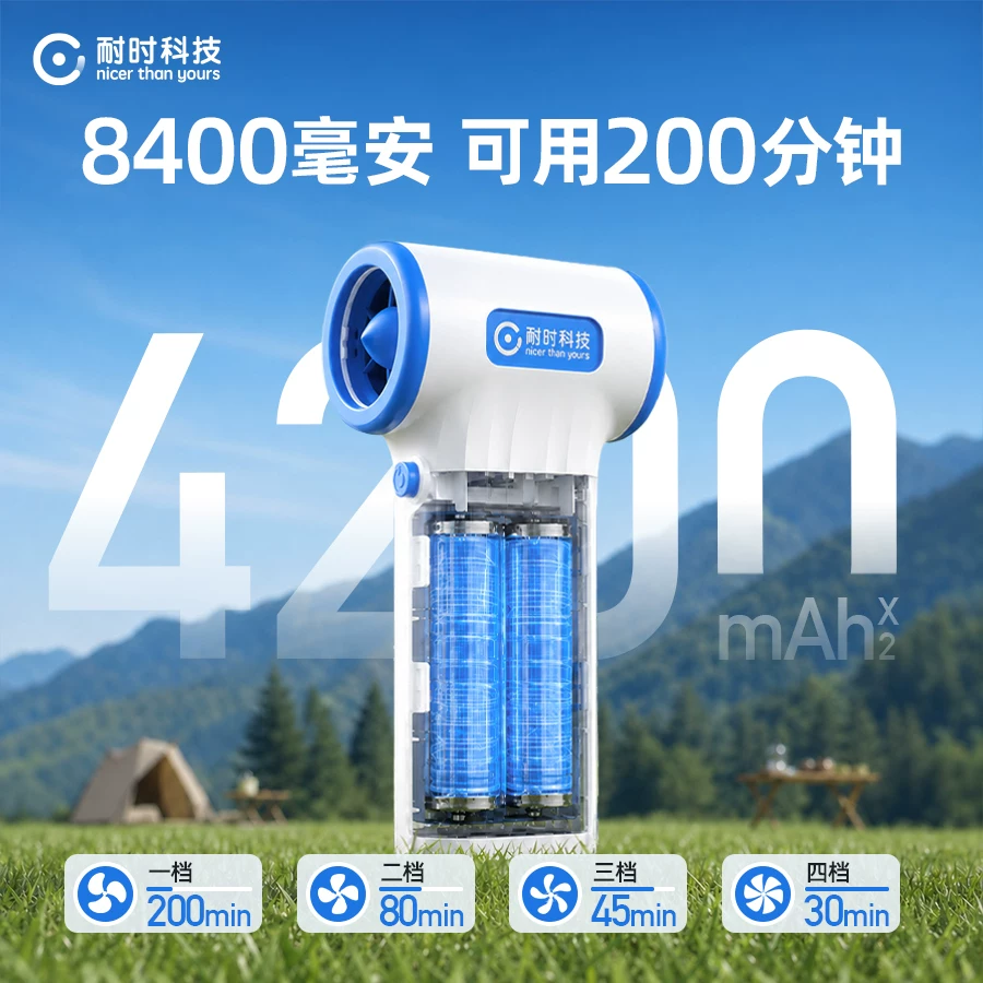 耐时暴力风扇21700动力电芯8400mAh长续航11万转四档 129元 - 86线报 耐时暴力风扇21700动力电芯8400mAh长续航11万转四档 129元 - 86线报