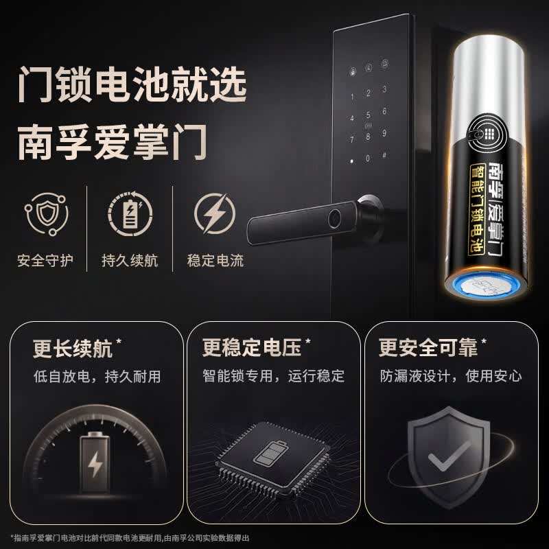 南孚LR6-8S5号智能门锁电池1.5V8粒装 17.9元 - 86线报