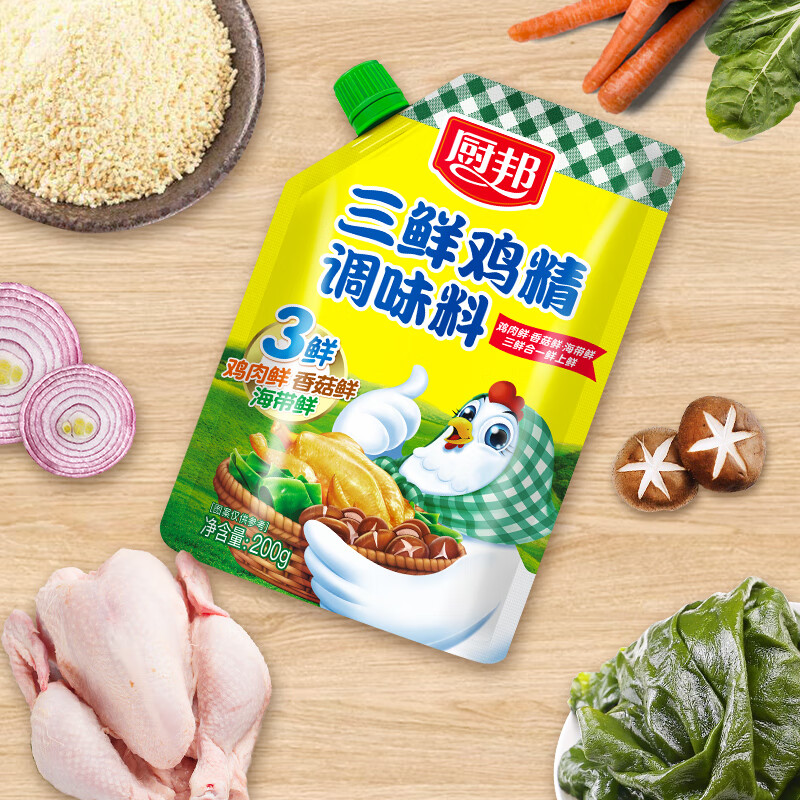 厨邦三鲜鸡精200g带嘴袋装 2.9元 - 线报酷 厨邦三鲜鸡精200g带嘴袋装 2.9元 - 线报酷