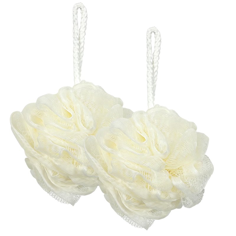 Jepoo浴花搓澡巾男女通用二合一沐浴球2个装 1.99元 - 86线报
