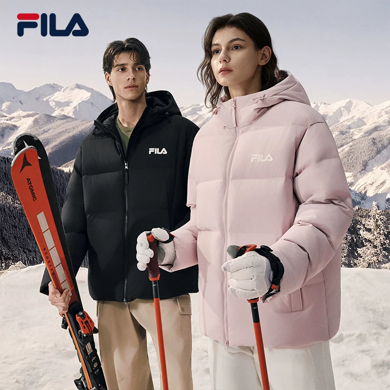 FILA 防风防泼水连帽羽绒服 券后829元 满1200减240元 消费券 - 86线报