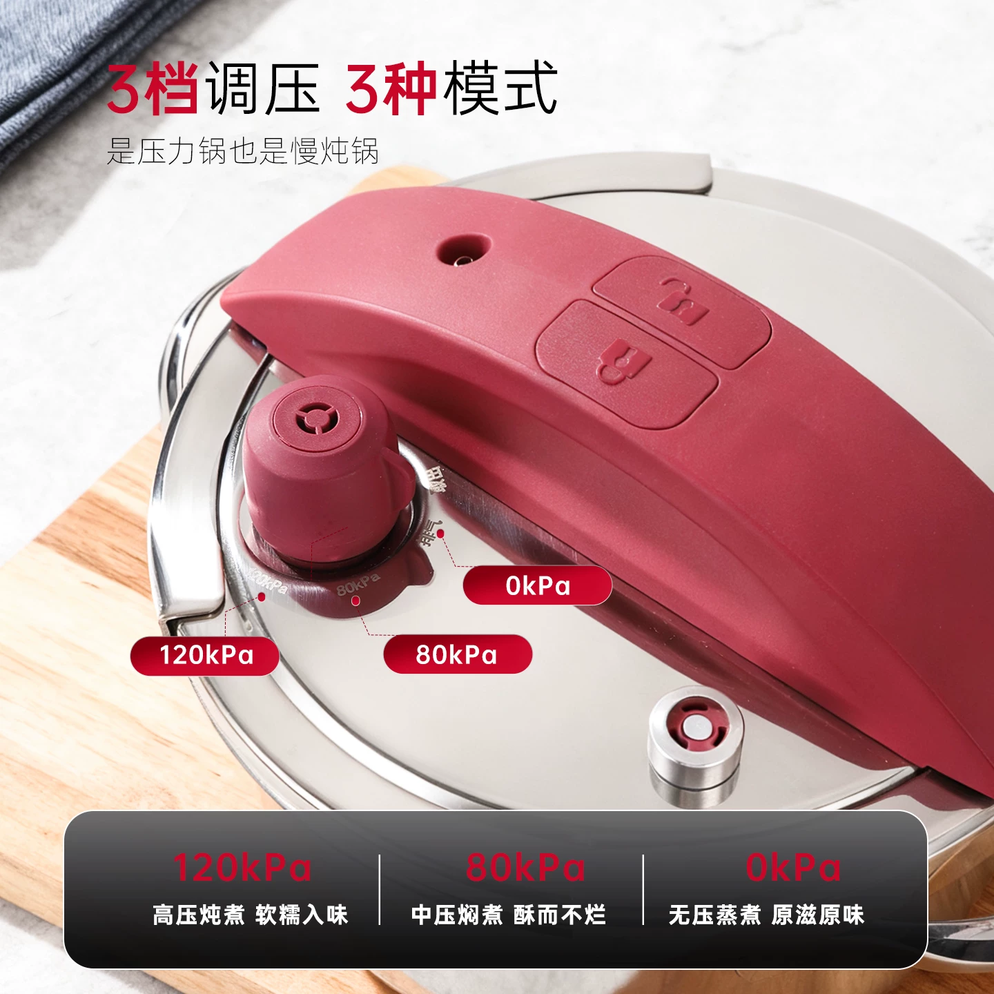 卡罗特304不锈钢加厚防爆6升120kpa高压锅 112.37元 - 86线报 卡罗特304不锈钢加厚防爆6升120kpa高压锅 112.37元 - 86线报