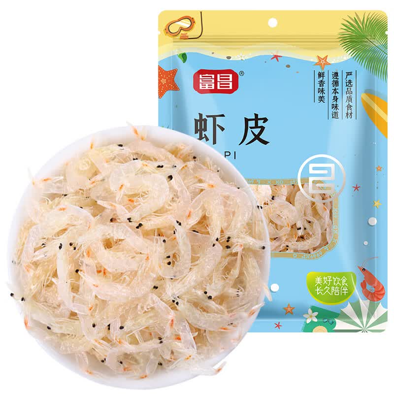 富昌虾皮60g小虾米海米干海产干货紫菜汤原材料调味食材 2.8元 - 86线报