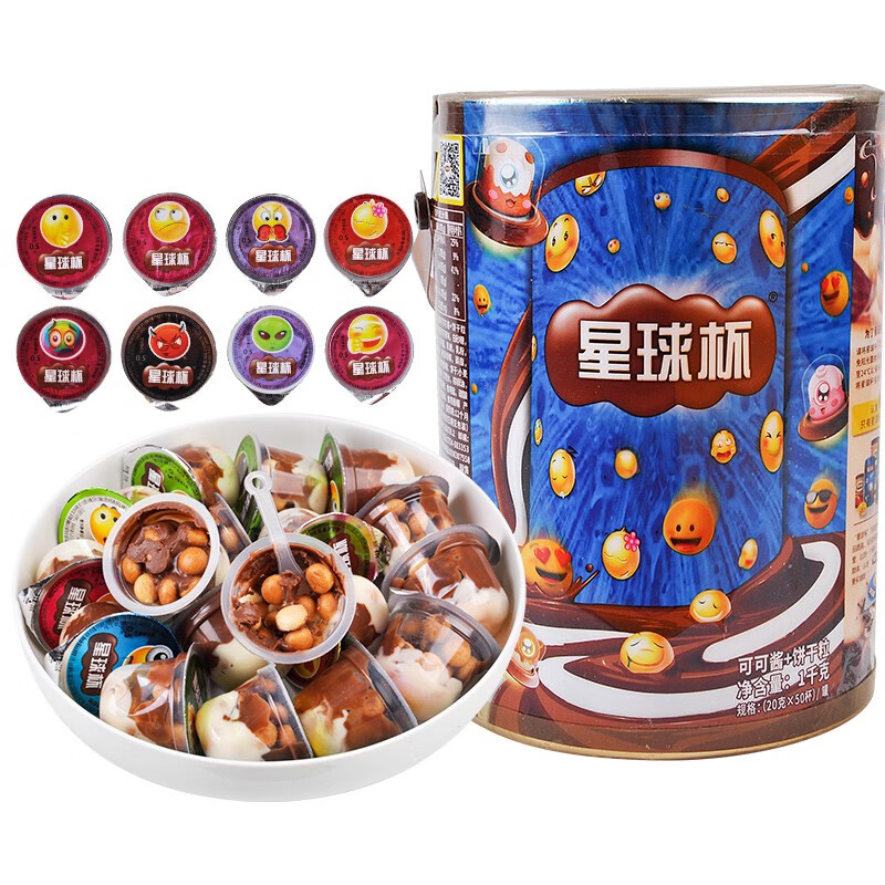 星球杯桶装巧克力夹心饼干390g怀旧零食 10.79元 - 86线报