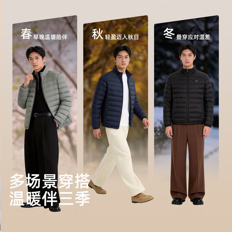 雪中飞轻暖6.0高蓬610+立领排骨90%男款羽绒服多色可选 99元 - 清风线报