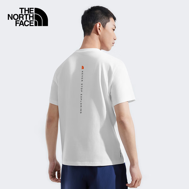 北面短袖T恤男户外舒适透气8D7C 白色/FN4 2XL 128元 - 86线报