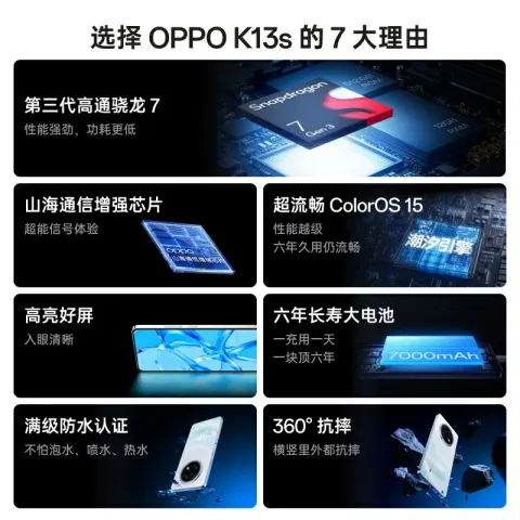OPPO K13s 骁龙7处理器 5G手机 1146.34元 图片 3