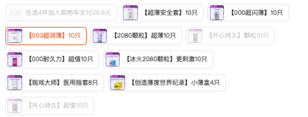 名流玻尿酸安全套10只多款任选 7.4元 - 86线报