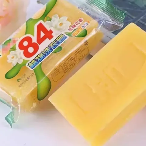 84皂 洗衣皂 肥皂 家用内衣皂 柠檬香 透明皂 75g 1.01元 图片 1
