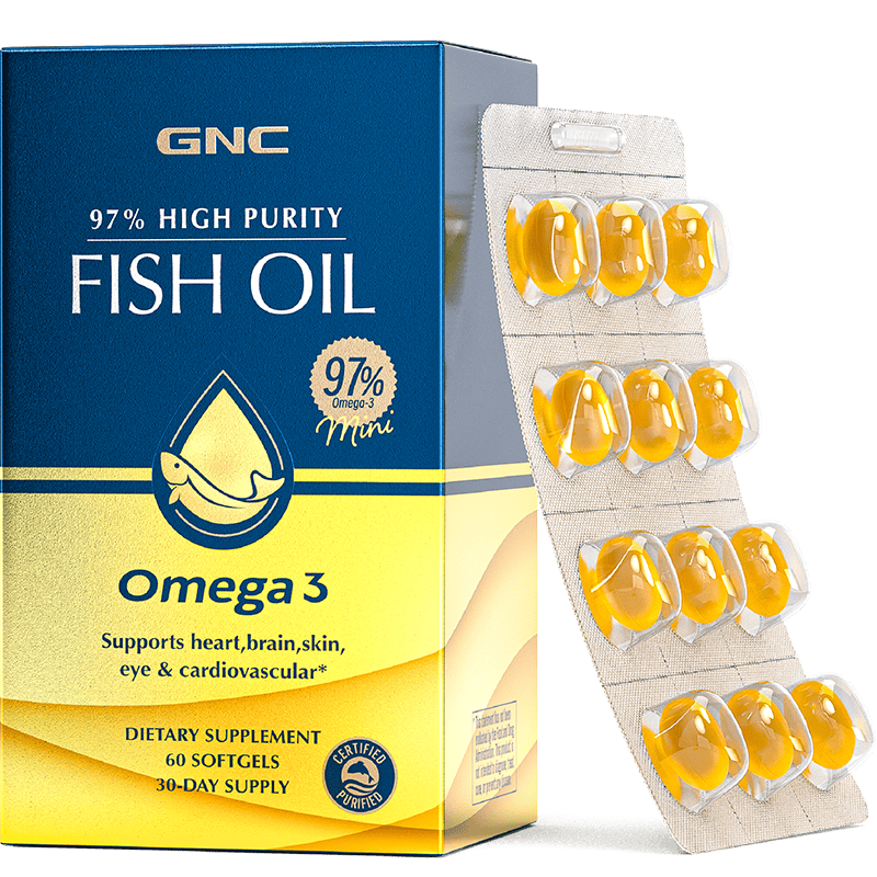 GNC健安喜97﹪高纯度EPA鱼油Omega-3 60粒 59元 - 线报酷