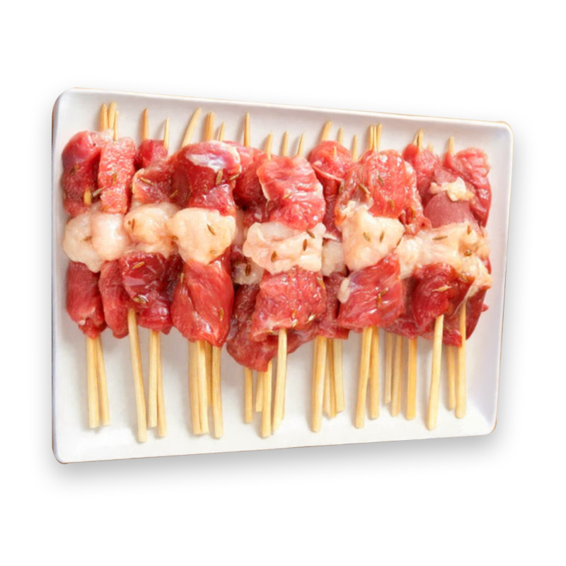元牧希烧烤牛羊肉小串100串净重2.4斤 67.99元 - 线报酷