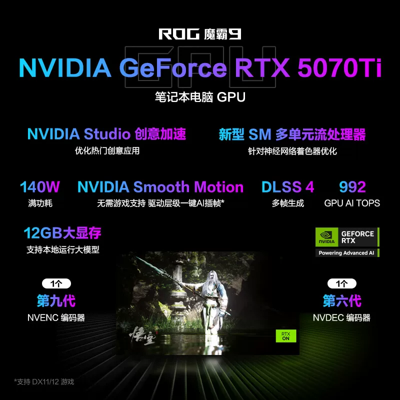 ROG魔霸新锐R9 8940HX/RTX5070Ti/16G/1T 10199元 - 86线报